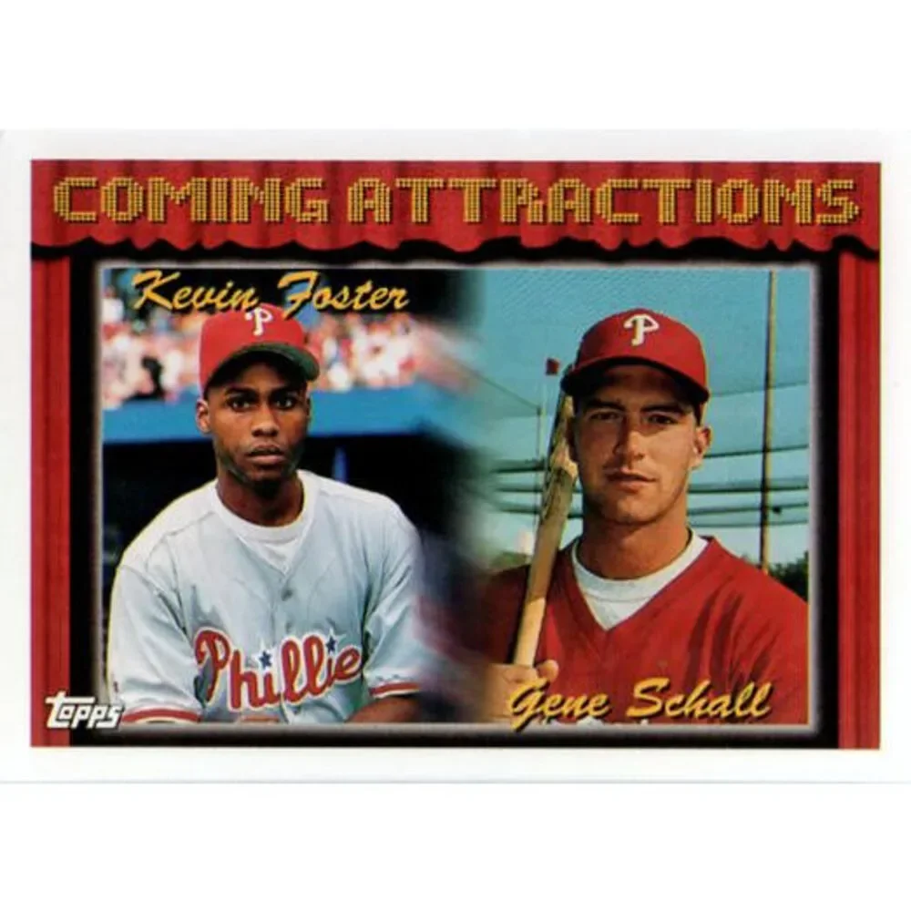 1994 Topps Kevin Foster / Gene Schall CA, RC # 786 Philadelphia Phillies